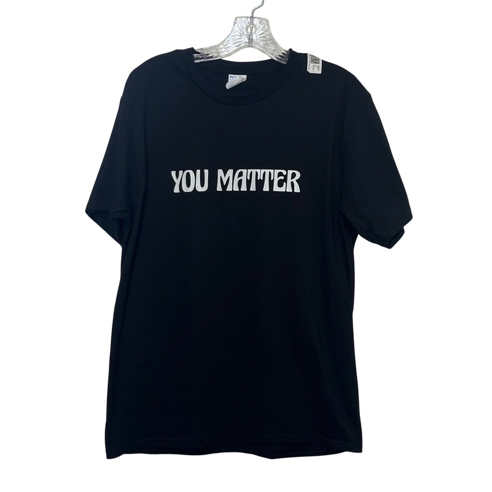 Tomorrow Needs You Black Graphic Tshirt Black Medium New Port & Company